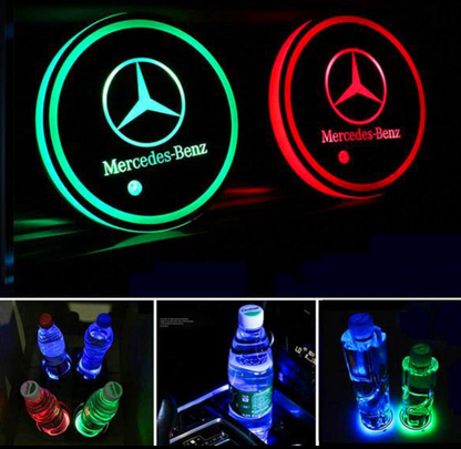 Discos LED de ambiente para interior personalizados multicolor (2 uds.)