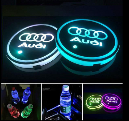 Discos LED de ambiente para interior personalizados multicolor (2 uds.)